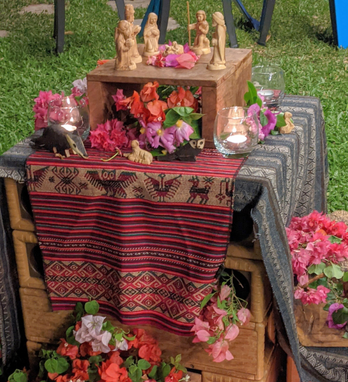 Display from a fun class party at Primavera English